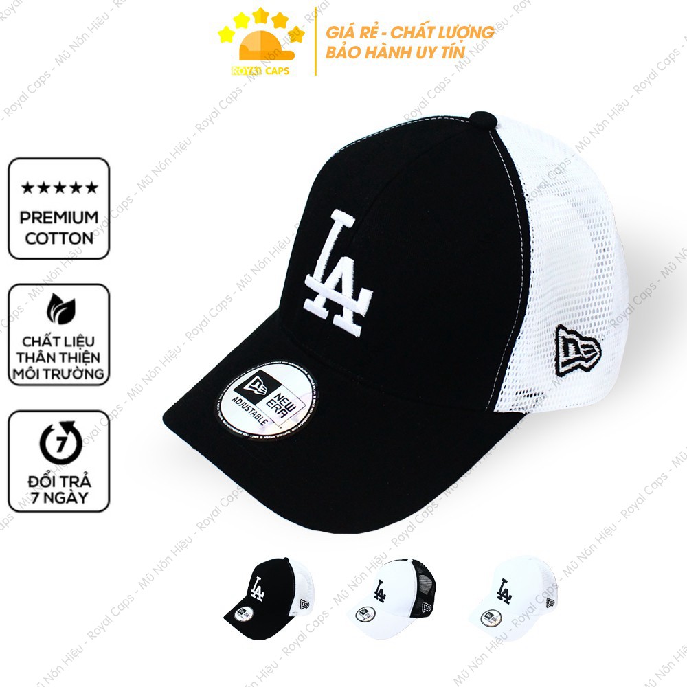 Mũ Lưỡi Trai Nón Lưỡi Trai Lưới Nam Nữ LA Đen Vải Kaki Tốt new era Nón Kết - Royal Caps