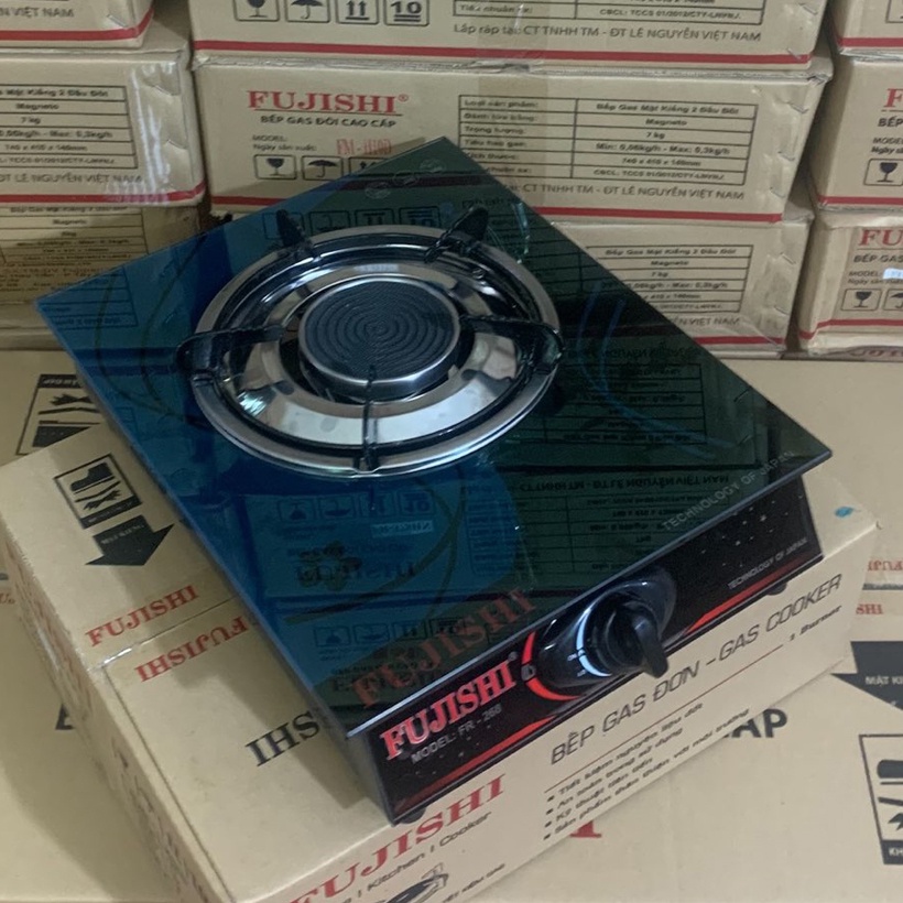 Bếp ga đơn hồng ngoại Fujishi FR-268-IHN  - [ HỎA TỐC ] -  Sài Bình Gas Lớn - Bảo hành chính hãng 01 Năm - Kính đen XANH