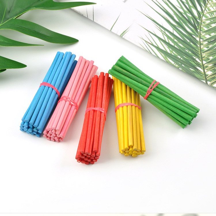 Bộ 100 Que Tính Màu Gỗ, Que Tính Học Tập Cho Bé