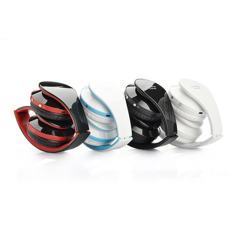 Foldable Wireless Stereo Bluetooth Headset Headphones +Mic For iPhone Samsung PC
