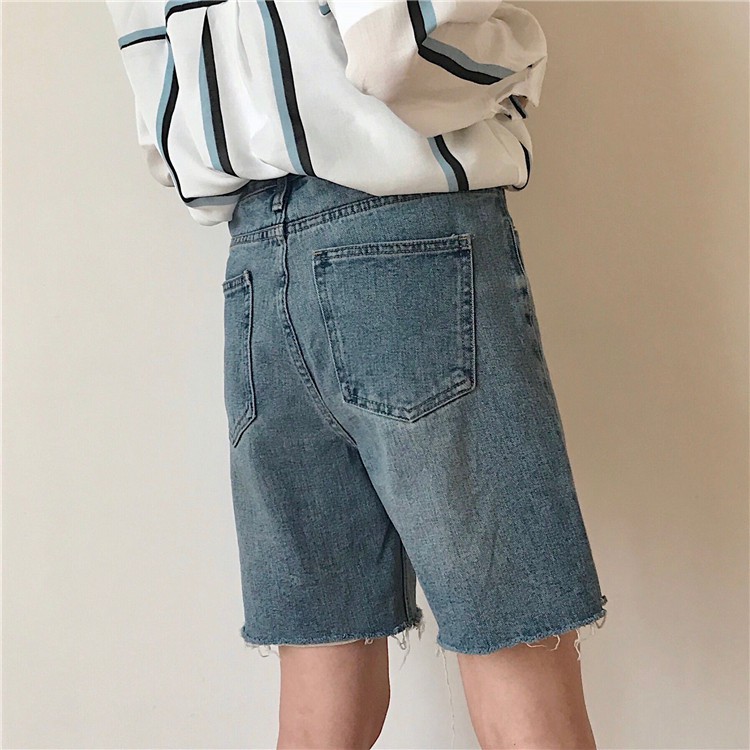 [Size M] Quần shorts lửng jean nữ Ulzzang Quảng Châu QLJ90