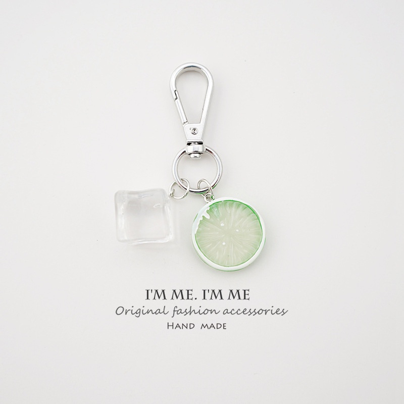 Mới Móc Khóa Nhựa PVC Hình Quả Chanh Dễ Thương