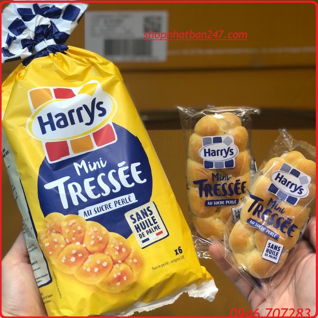 Bánh mì hoa cúc Harrys Brioche Tressée 210g MẪU MỚI - Bánh ngọt Harrys Brioche Tressée