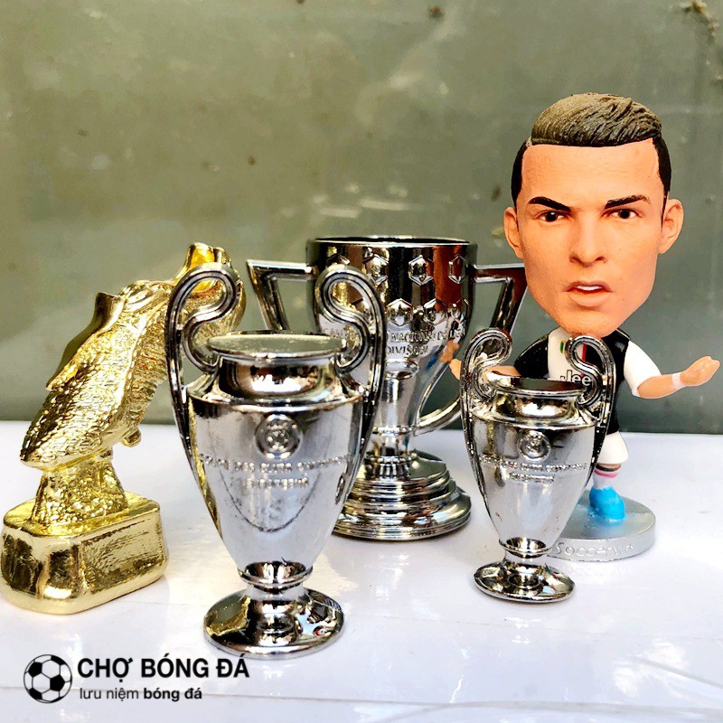 Mô hình cup C1 Champion League, ngoại hạng Anh, euro cup, giày vàng, quả bóng vàng, cup laliga