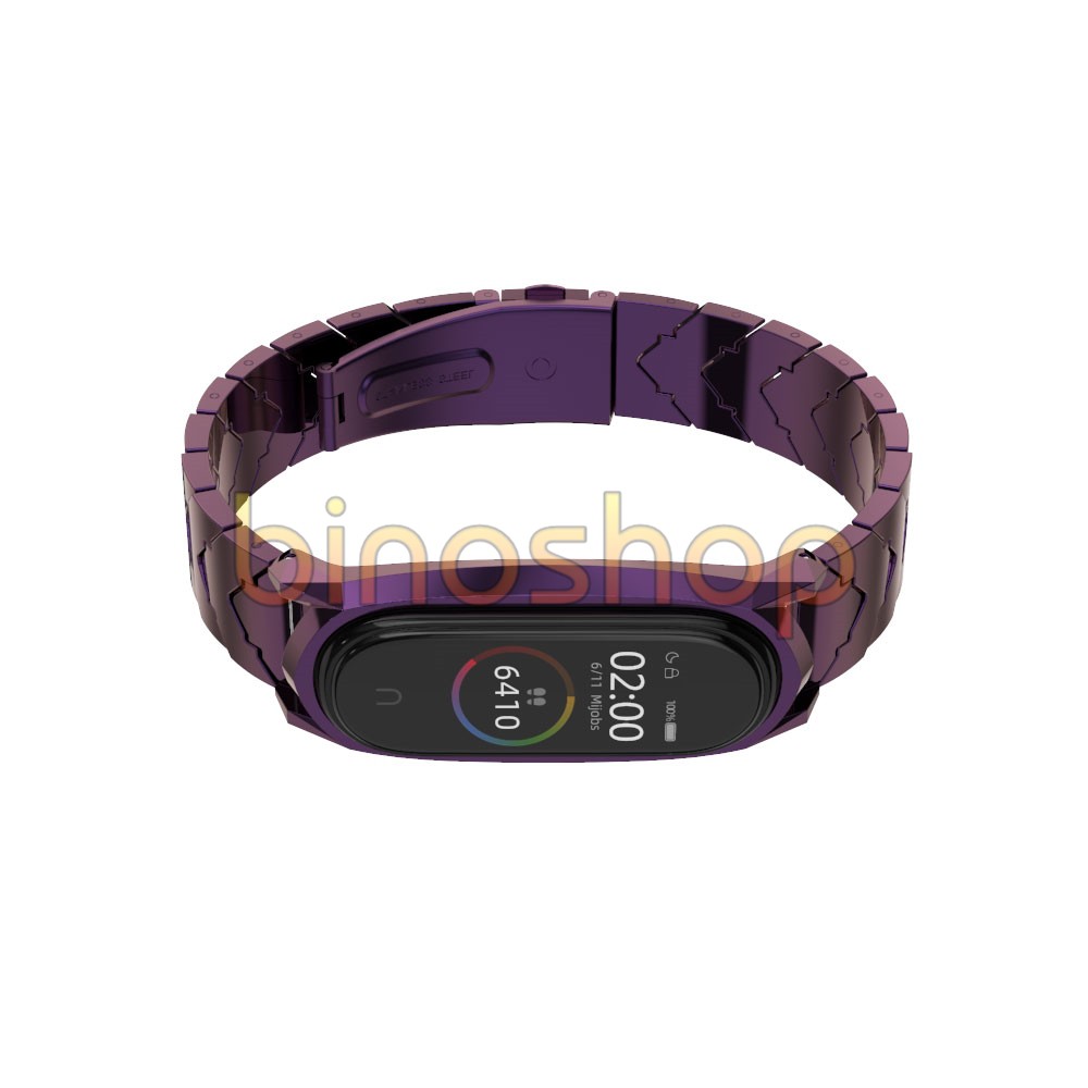 Dây đeo miband 4, miband 3 mắt to V-SHAPE chính hãng MIJOBS, dây đeo thay thế mi band 3 , mi band 3 mắt V viền GT MIJOBS