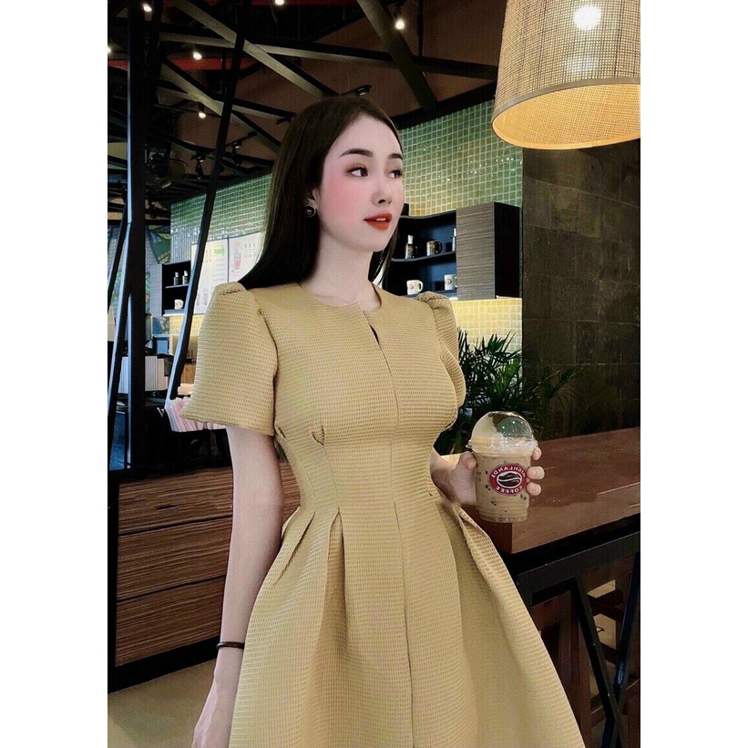 Đầm dự tiệc tay bồng dáng xòe chip eo siêu sang chãnh - Hebe Dress | BigBuy360 - bigbuy360.vn