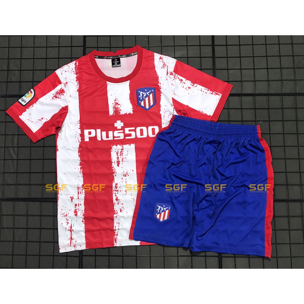 Đồ Bóng ATLETICO sọc sân nhà 2021