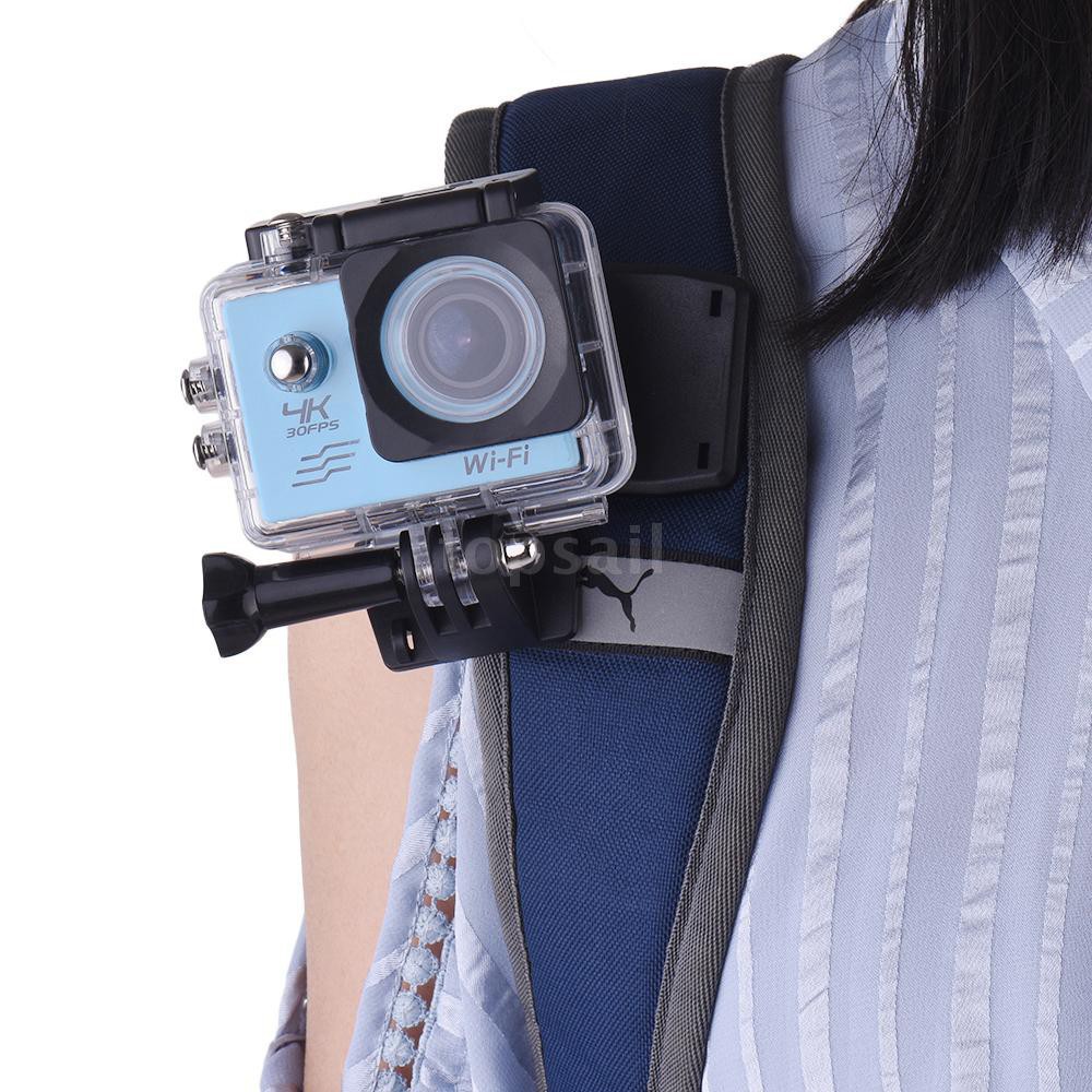 Kẹp mỏ vịt ba lô xoay được 360 độ gắn camera hành trình GoPro, Sjcam, Action cam,..