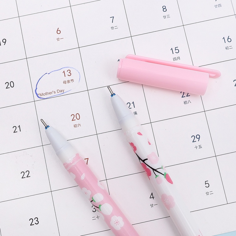 Bút Mực Gel Ngòi 0.5mm Màu Hồng Anh Đào Xinh Xắn
