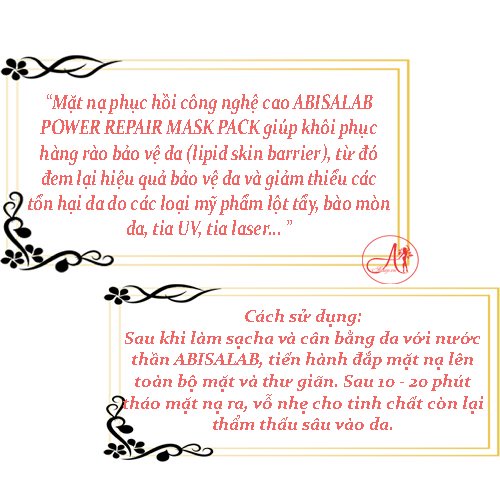 Mặt Nạ Phục Hồi Abisalab