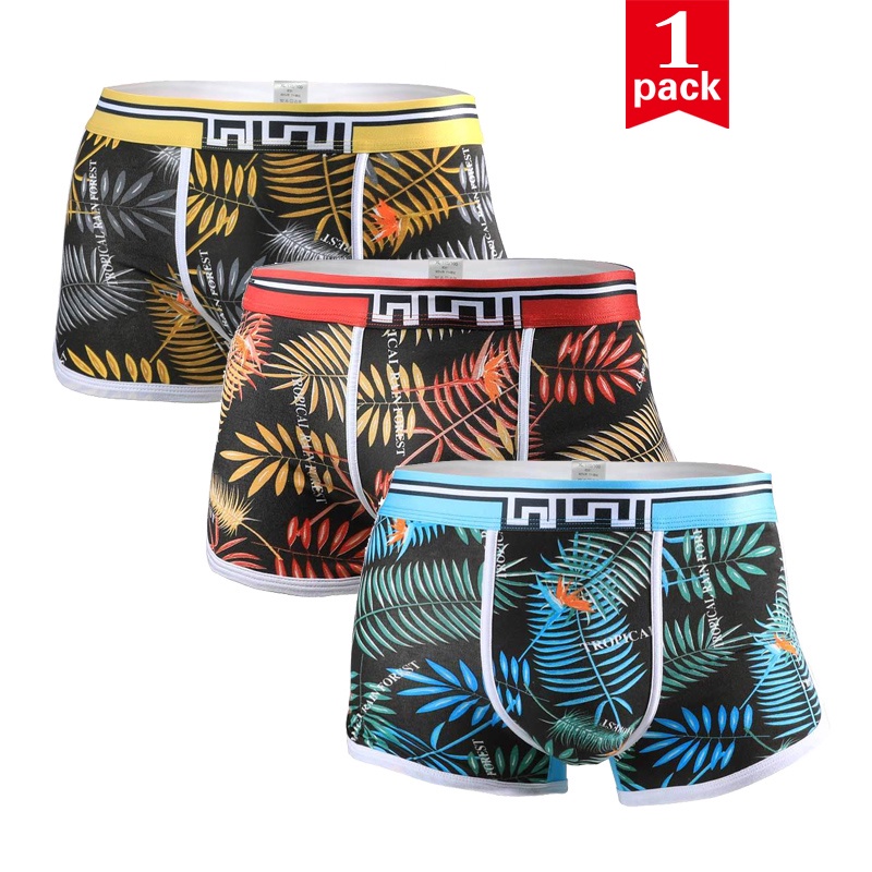 Quần Lót Boxer 3D Bằng Cotton Mỏng Thoáng Khí Thời Trang Mùa Hè Cho Nam C544