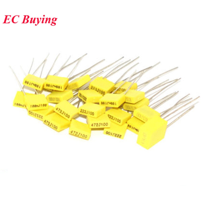 Set 20 con chip tụ điện 100v 1nf 2.2nf 4.7nf 10nf 22nf 47nf 0.1uf 100nf 220nf 470nf 1uf 102 103 104 105 222 223 224 472