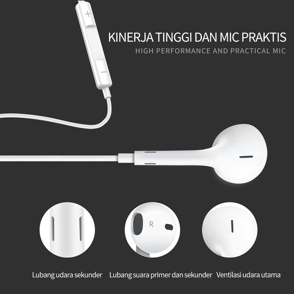 Tai nghe có dây thích hợp cho IPhone Android