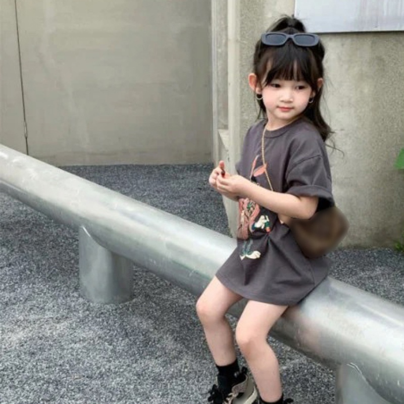 Áo Thun Tay Ngắn In Họa Tiết Hoạt Hình Phong Cách Cổ Điển Thời Trang Mùa Hè Xinh Xắn