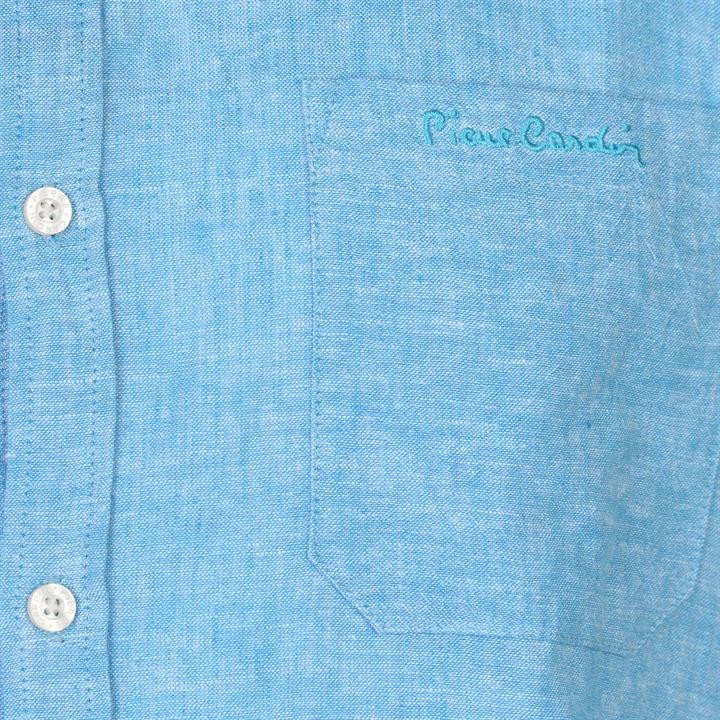 [Hàng có sẵn] - Áo sơ mi nam ngắn tay Pierre Cardin xanh biển | BigBuy360 - bigbuy360.vn