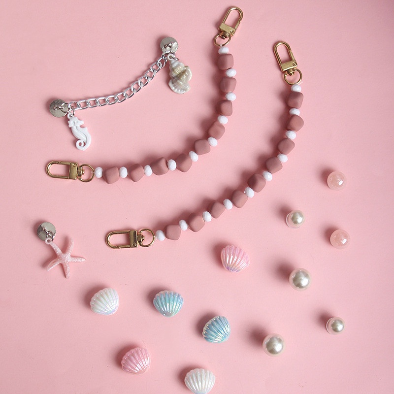 Phụ Kiện Trang Trí Dây Xích Hình Vỏ Sò Xinh Xắn Dùng Trang Trí Giày Diy