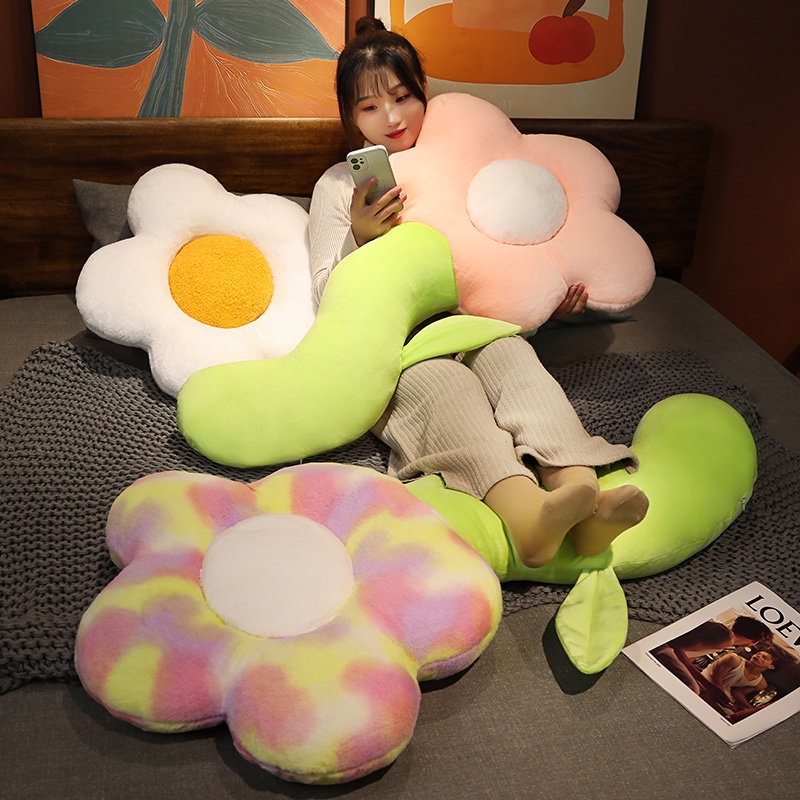 &lt;Tik Tok hot✨&gt;AIXINI 130CM Real Life Sunflower Plush Toys Flower Pillow Sofa Influencer Super Soft Cute Girls  Sleeping Cushion Beautiful Stuffed Plant Dolls Gift for Children