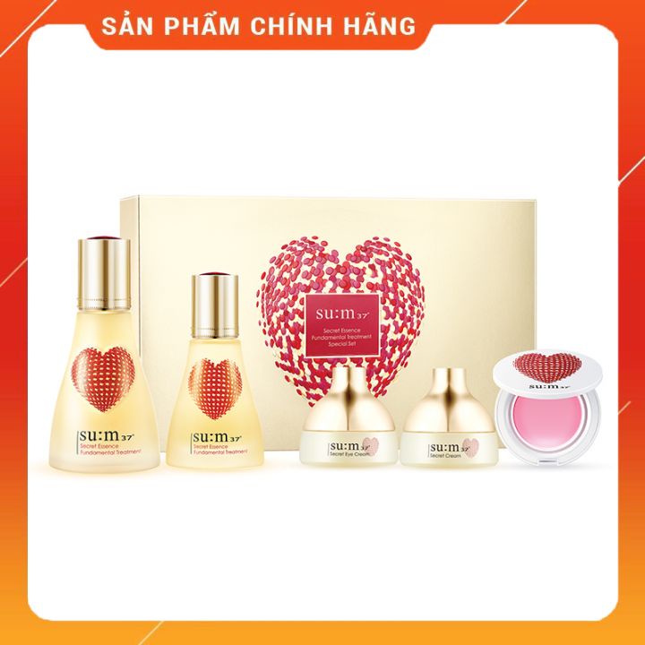 Set nước thần Su:m37 Secret Essence Fundamental Treatment Heart Edition Mới