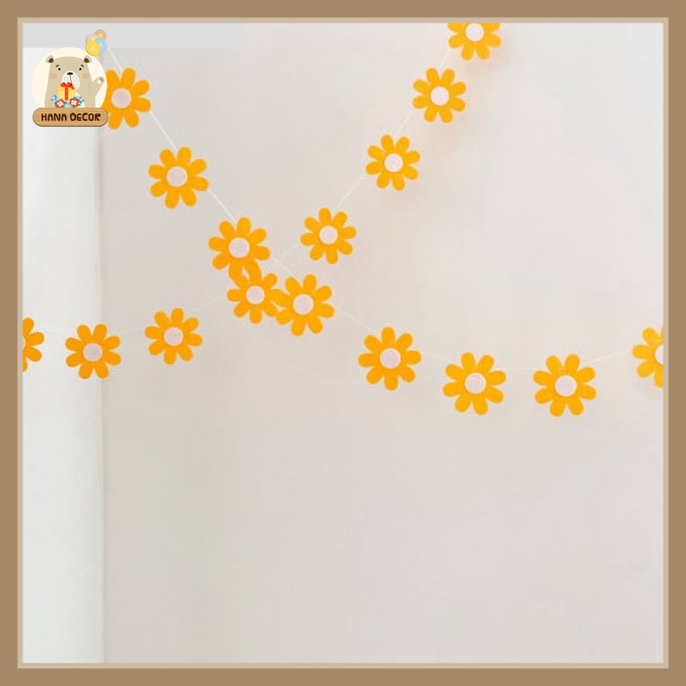 Dây Happy birthday trang trí sinh nhật phong cách Hàn Quốc