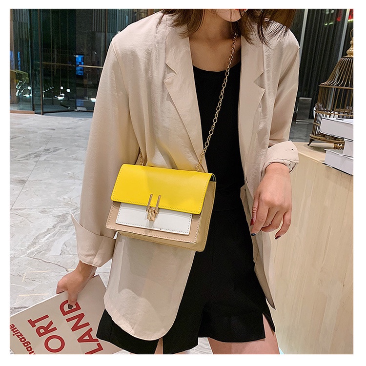 Túi Đeo Chéo Nữ Thời Trang Phối Khoá Chữ Y P2104