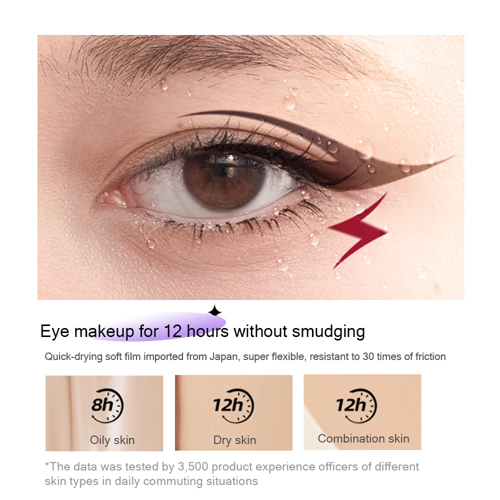 GRACEDO VIOLET FAIRY 2 đầu kẽ phấn eyeliner măt bút kẻ mắt đầu trang điểm tự nhiên nhanh khô lâu trôi và chống thấm kẻ mắt nước lâu trôi