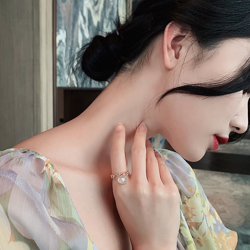 [HOT] ✨NHẪN TRÁI TIM TI TAN SIÊU BỀN KHÔNG GỈ CAO CẤP✨