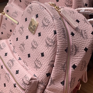 Balo M c M hồng baby size 40 (có sẵn)