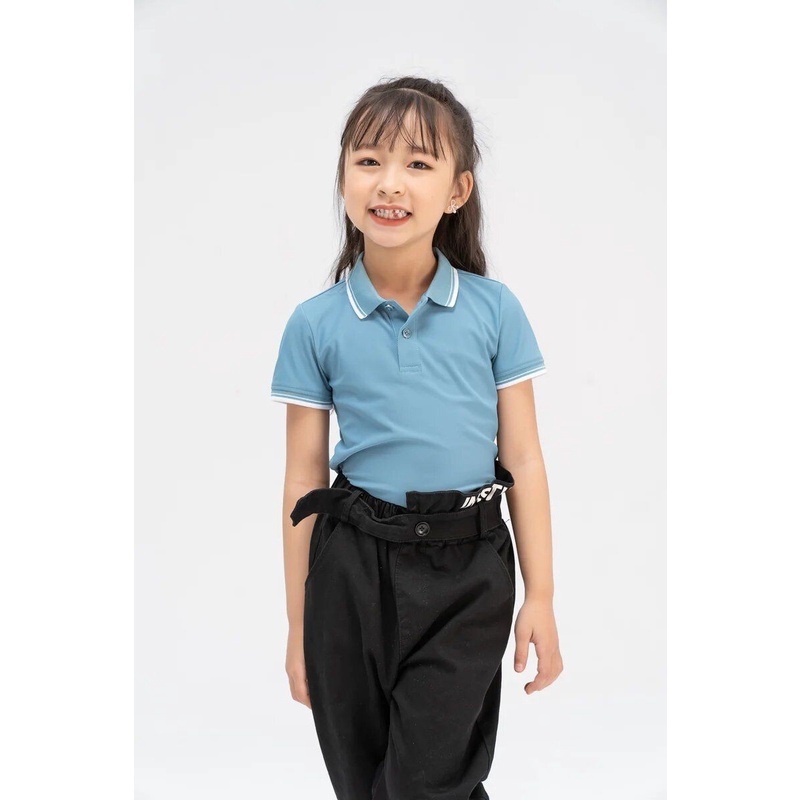 Áo Polo trẻ em airy cool bo kẻ YODY chính hãng - KID3072