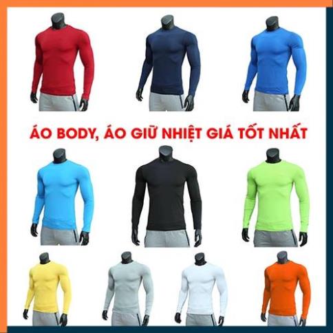 Áo thun/thể thao, body giữ nhiệt, dài tay, chống nắng,bó sát, giữ ấm, tránh nắng. Chất liệu cao cấp, nhiều màu.