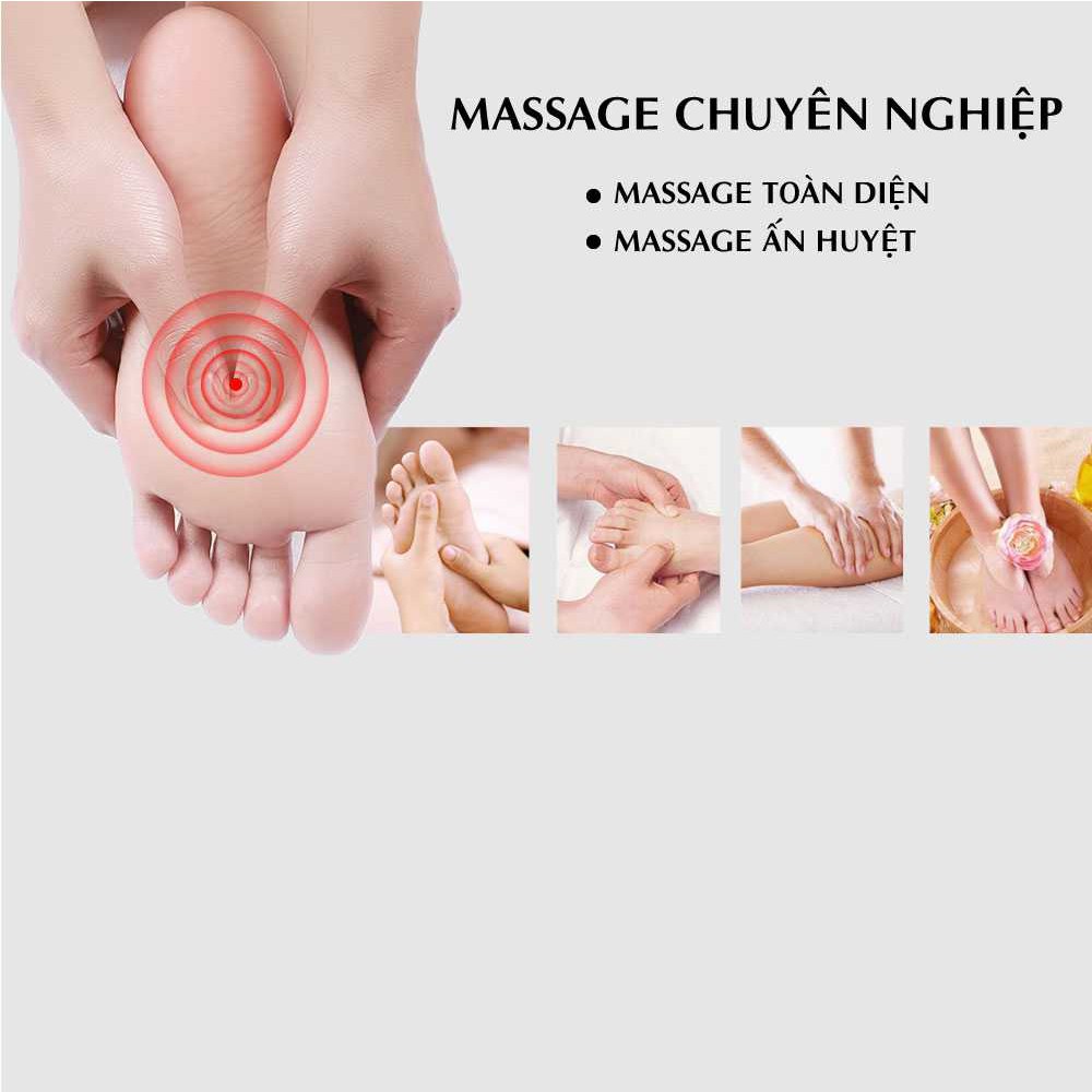 Máy massage chân, máy mát xa cao cấp từ bắp chân tới lòng bàn chân. Bảo hành 2 năm, 7 ngày lỗi đổi mới.