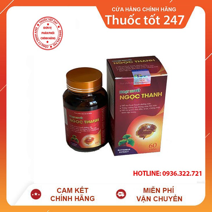 ✅[Chính Hạng Nhà Thuốc] HOẠT HUYẾT NGỌC THANH LỌ 60V_CHÍNH HÃNG ĐẠT GMP