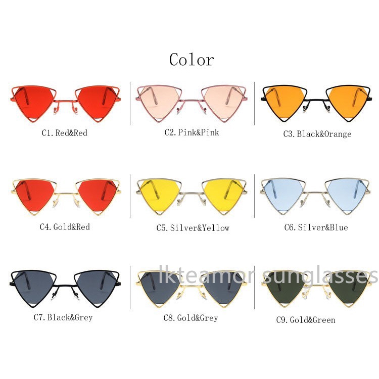 Kính râm tam giác Retro sành điệu cho nam nữ