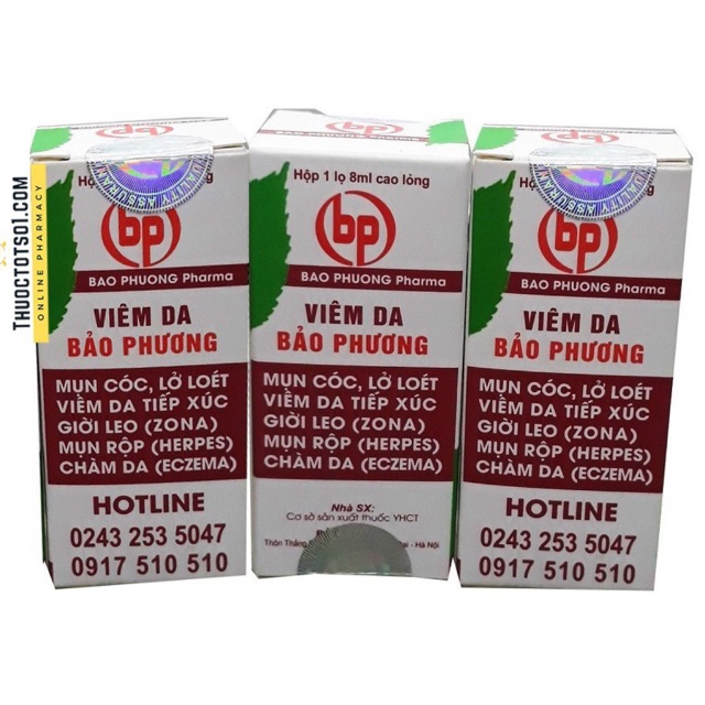 Viêm Da Bảo Phương - bôi hỗ trợ ngứa lở loét