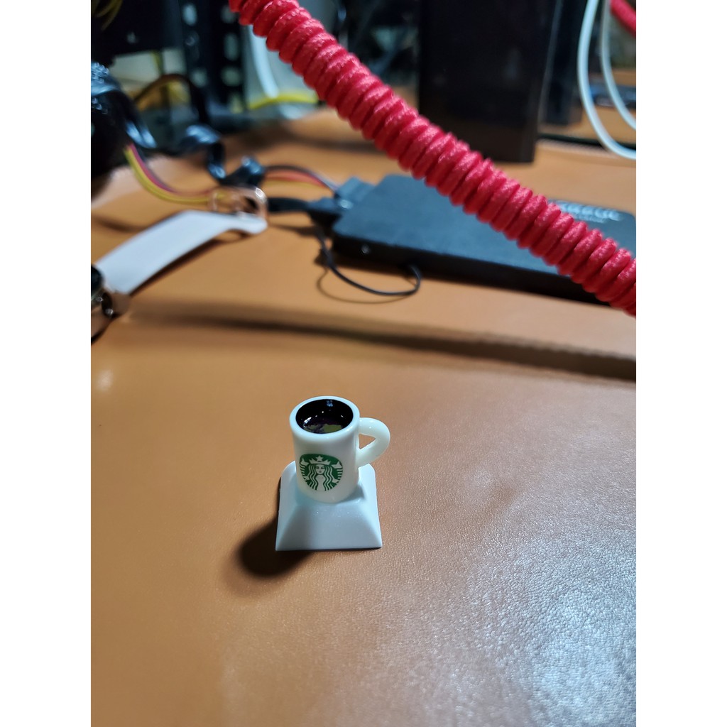 Keycap hình ly cà phê starbucks, nút bấm bàn phím cơ hình ly coffee Starbucks