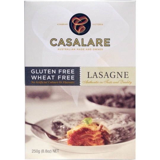 Mì lá hữu cơ Casalare Lasagne 250g
