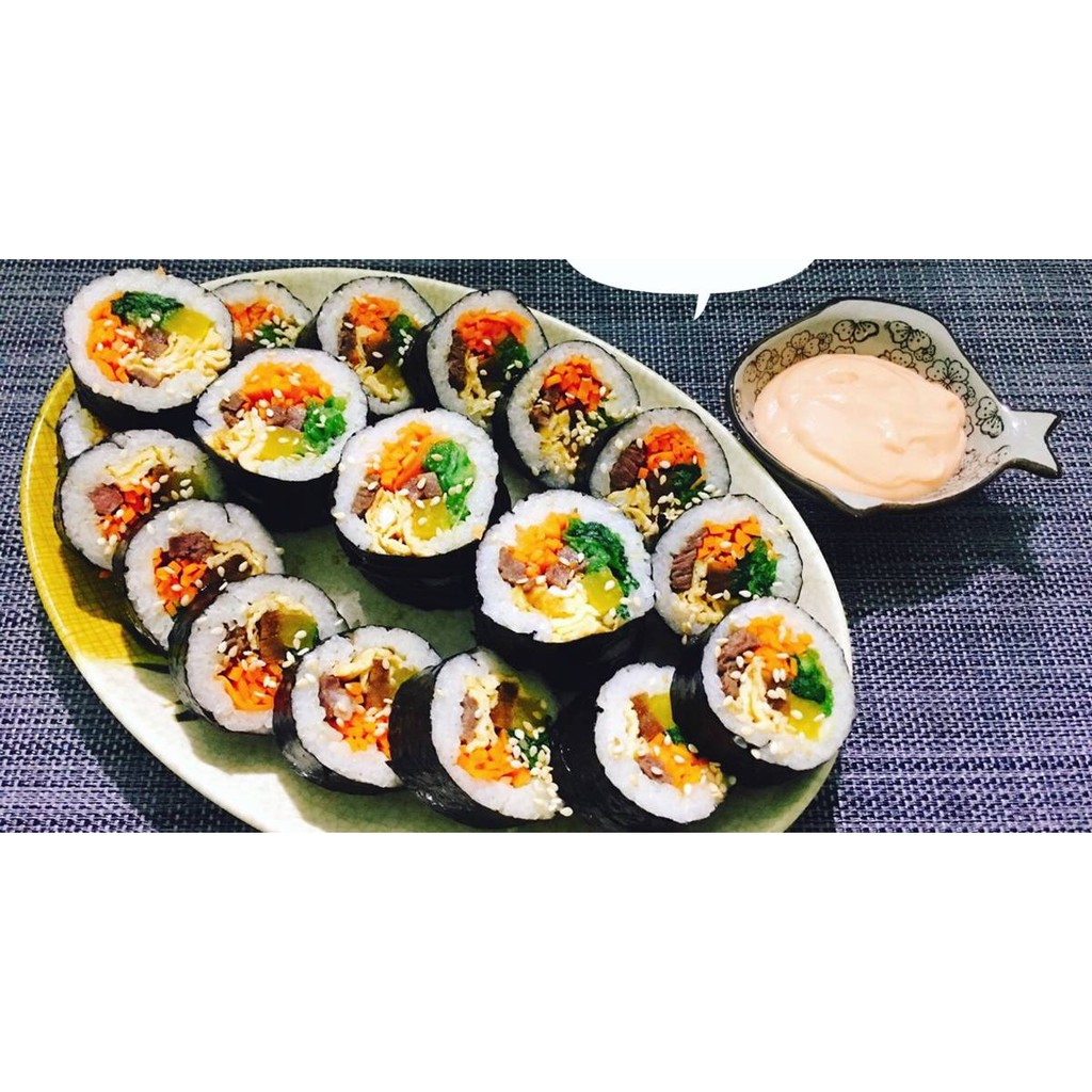 Rong Biển Cuộn Cơm K-Food 10 lá Kèm Mành Tre