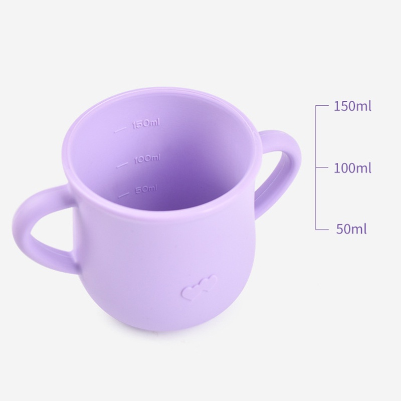Cốc Tập Uống Nước Có Tay Cầm Và Ống Hút Bằng Silicone Cho Bé