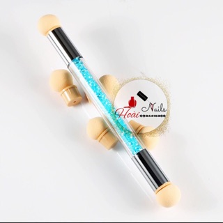 Bút dặm ombre 2 đầu+ tặng kèm 4 mút - Phụ kiện Nail