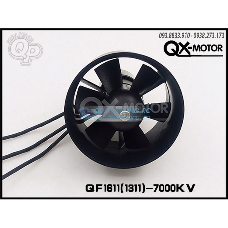 QX-MOTOR Ducted Fan 30mm 6 Blades QF1611-6000KV EDF 30mm Brushless Motor (4S)