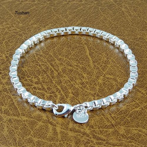 Vòng Tay Mạ Bạc Đơn Giản Thời Trang Unisex