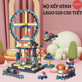 Bộ đồ chơi lắp ghép lego cho bé 520 chi tiết Bộ đồ chơi xếp hình lego giúp bé rèn luyện trí thông minh
