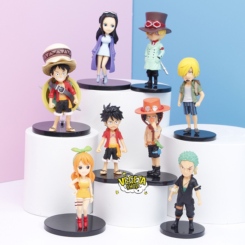 Mô hình One Piece Stampede - 8 nhân vật tự chọn Luffy Zoro Nami Robin Sanji Ace Sabo - Băng hải tặc mũ rơm - Cao 8,5cm