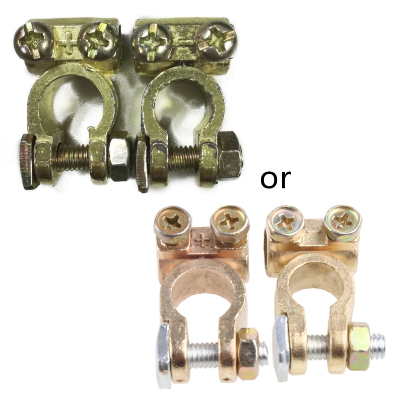 1 Cặp Kẹp Đầu Cuối Pin Bằng Hợp Kim Bền Bỉ Dành Cho Xe Tải / Xe RV