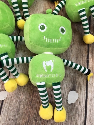 Gấu bông robot xanh