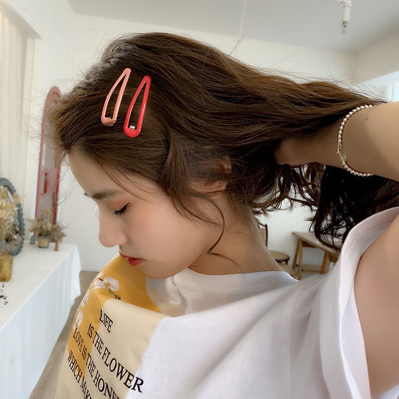 10 Kẹp tóc hàn quốc nhiều màu dễ thương cute dành cho tóc mái tạo kiểu KC32 JOLY