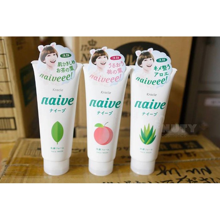 Sữa rửa mặt Kracie Naive Face Wash 143ml