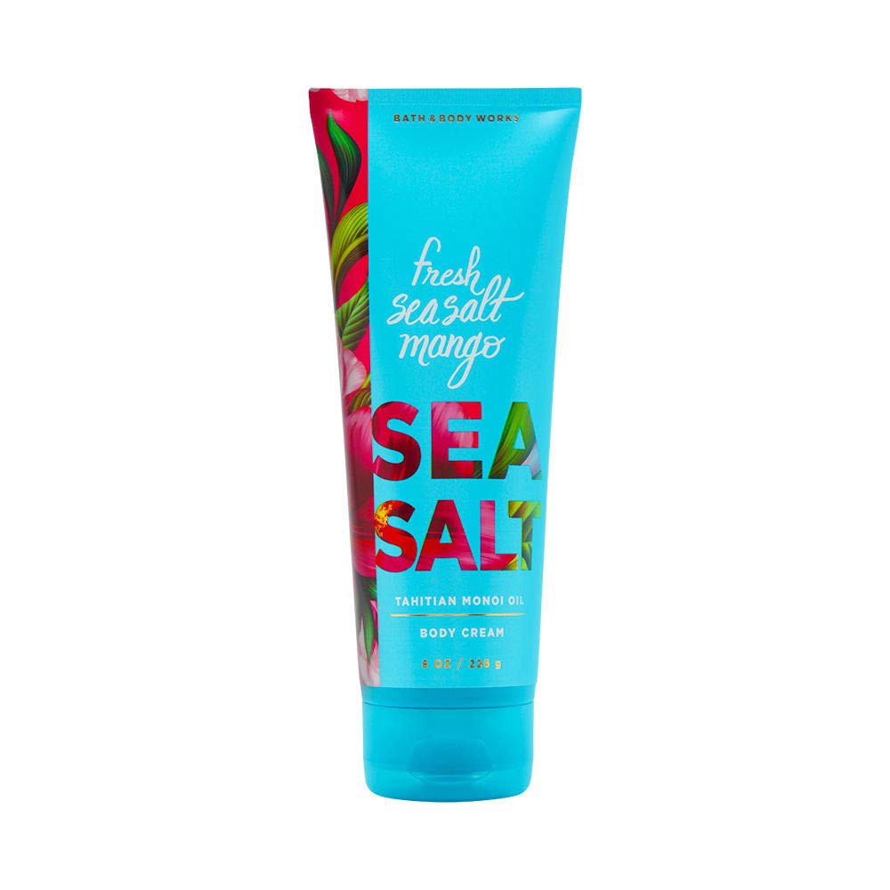 Kem dưỡng ẩm cơ thể Bath &amp; Body Works Fresh Sea Salt Mango Tahitian Monoi Oil Body Cream 226g (Mỹ)