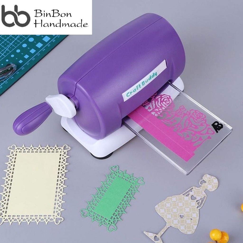 Máy dập khuôn Craft Buddy cắt giấy, vải nỉ, xốp siêu tiện lợi