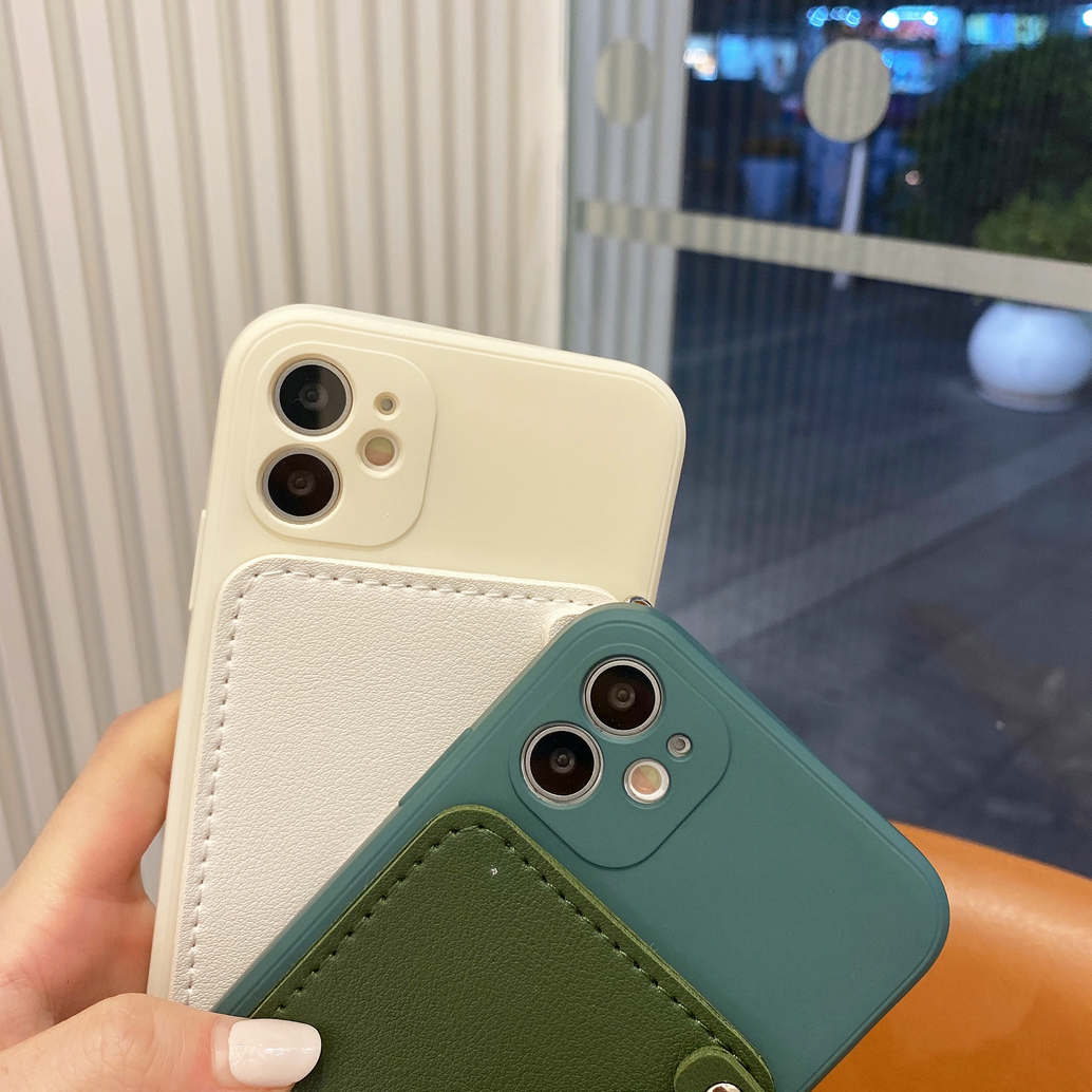 Ốp điện thoại Silicon mềm kèm ví cao cấp cho IPHONE 12 MINI 12 PRO 11 XR 8 PLUS 7P X 12 PRO MAX | BigBuy360 - bigbuy360.vn