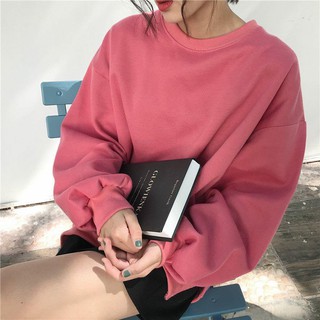 Áo sweater trơn xẻ tà